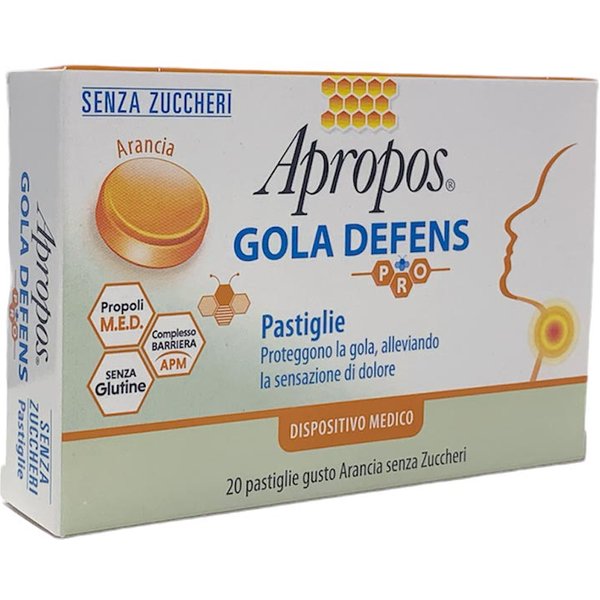 Apropos Gola Defens - Pro Pastiglie Per La Gola Dispositivo Medico, 20 Pastiglie-image