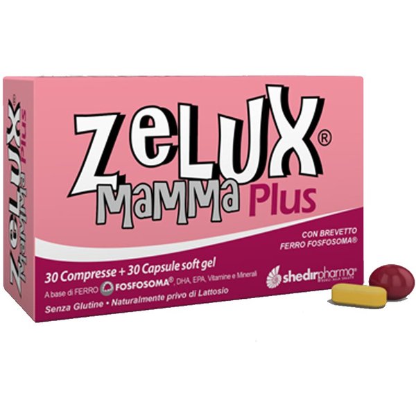 Shedir Pharma Zelux Mamma Plus Integratore, 30 Compresse + 30 Capsule-image