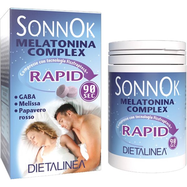 Dietalinea Sonnok - Melatonina Complex Rapid Integratore, 60 Compressa-image