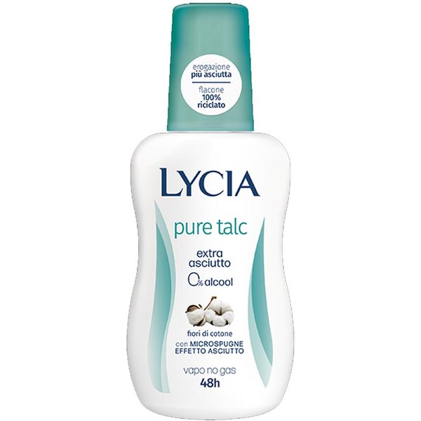 Lycia Pure Talc - Deodorante Protezione Asciutta Vapo 48H, 75Ml-image