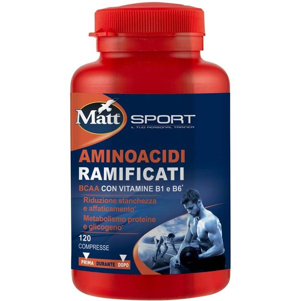Matt Sport - Integratore Di Aminoacidi Ramificati Bcaa, 120 Compresse-image