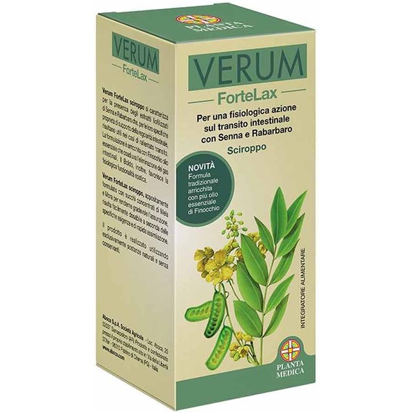 Planta Medica Verum Fortelax Sciroppo Integratore Transito Intestinale, 126G-image