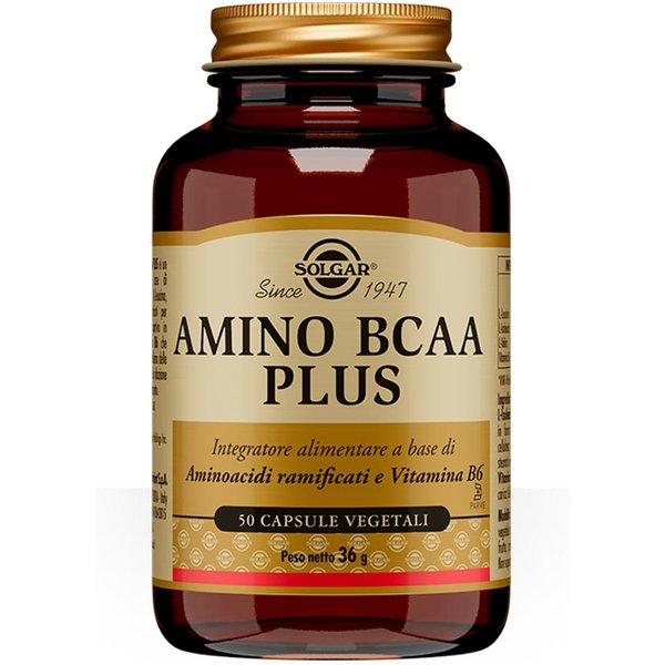 Solgar Amino Bcaa Plus Integratore Alimentare, 50 Capsule-image
