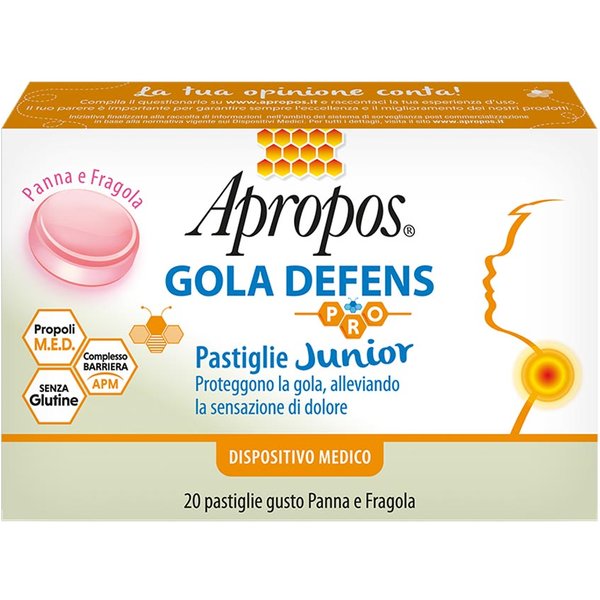 Apropos Gola Defens - Pro Junior Pastiglie Gola Dispositivo Medico, 20Pastiglie-image