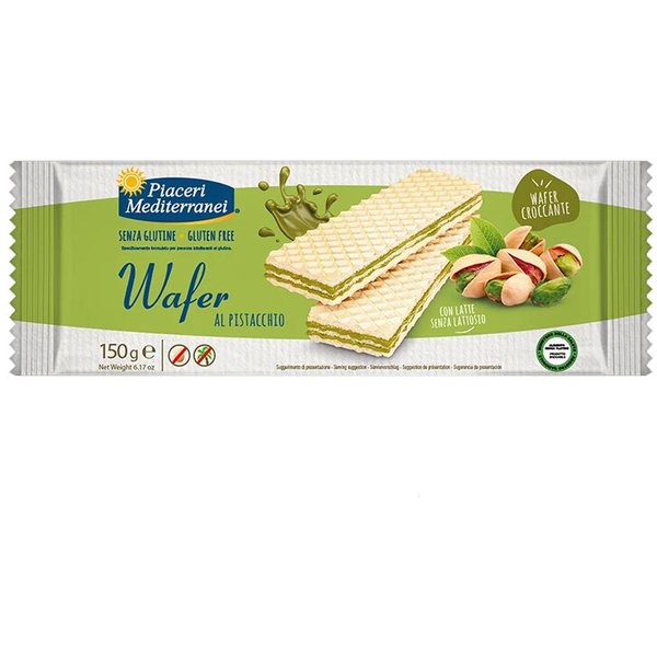 Piaceri Mediterranei Wafer Al Pistacchio Senza Glutine, 150G-image