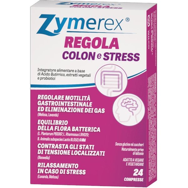 Zymerex Regola - Colon E Stress Integratore Alimentare, 24 Compresse-image
