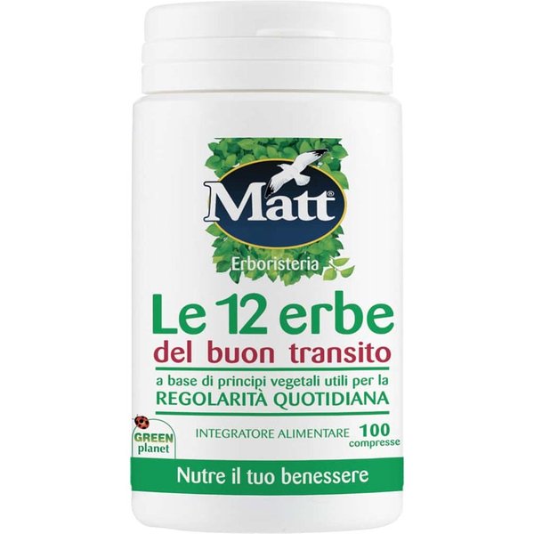 Matt Erboristeria - Le 12 Erbe Del Buon Transito Intestinale, 100 Compresse-image