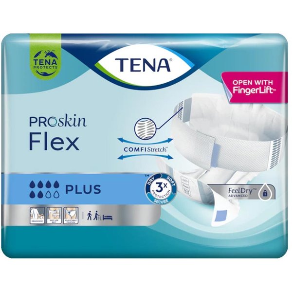 Tena Proskin - Flex Plus Pannolini A Cintura Per Incontinenza L, 30 Pezzi-image