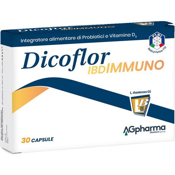 Ag Pharma Dicoflor Ibdimmuno Integratore Alimentare, 30 Capsule-image