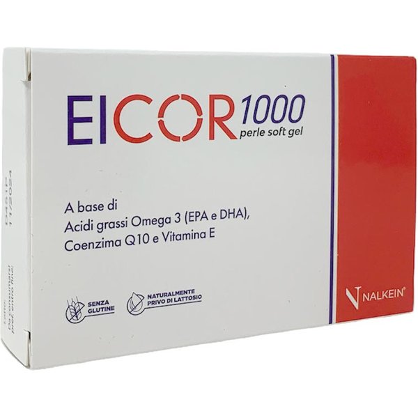 Nalkein Eicor 1000 Integratore Alimentare EPA Dha, 30 Perle Softgel-image