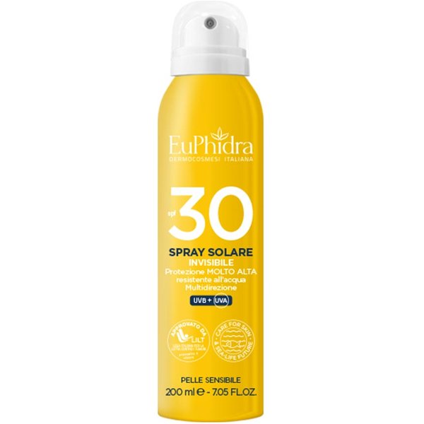 Euphidra Solari - Spray Solare Invisibile Corpo SPF30, 200Ml-image