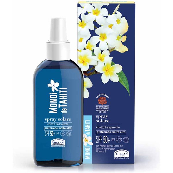 Helan Monoi De Tahiti - Spray Solare Effetto Trasparente SPF50+, 150Ml-image