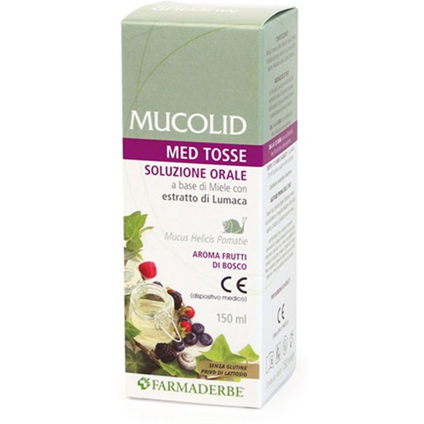 Farmaderbe Mucolid - Med Tosse Soluzione Orale Aroma Frutti Di Bosco, 150Ml-image