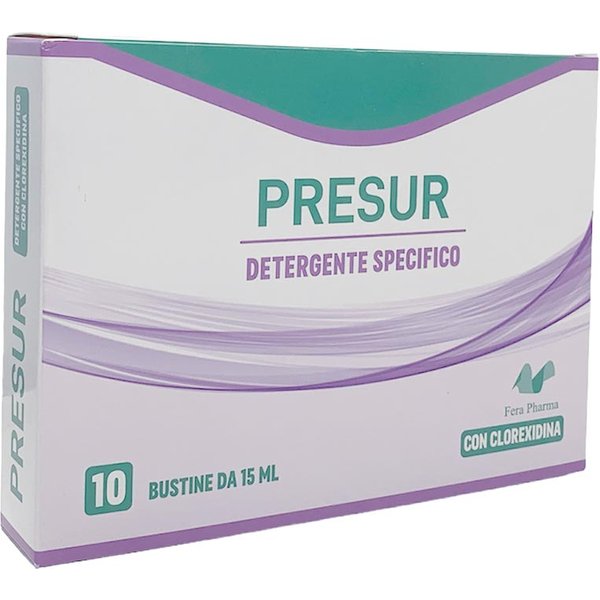 Fera Pharma Presur Detergente Specifico Con Clorexidina, 10 Bustine-image