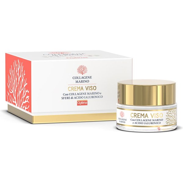 Optima Naturals Collagene Marino - Crema Viso Con Acido Ialuronico, 50Ml-image