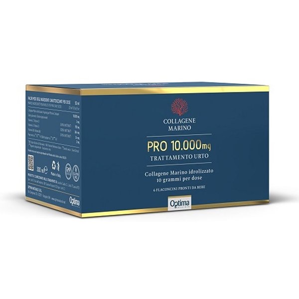 Optima Naturals Collagene Marino - Pro 10.000Mg Trattamento Urto, 6 Flaconi-image