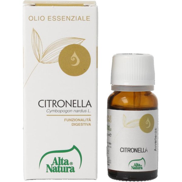 Alta Natura Essentia - Citronella Olio Essenziale Purissimo, 10Ml-image