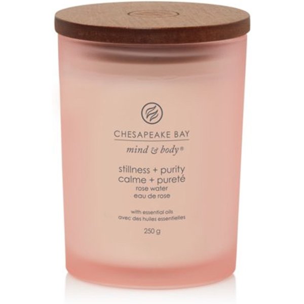 Yankee Candle Stillness & Purity - Candela Profumata Acqua Di Rose Media, 250G-image