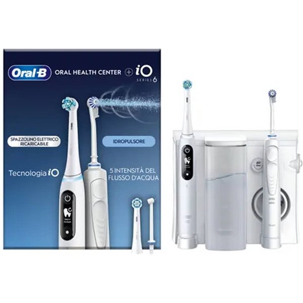 Oral-B Idropulsore + Spazzolino Elettrico Io6 Con Testine Di Ricambio-image
