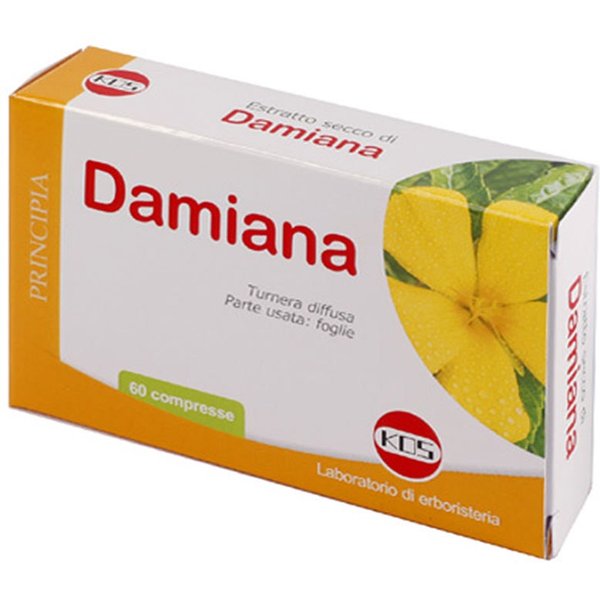 Kos Damiana Estratto Secco Integratore Tonico, 60 Compresse-image