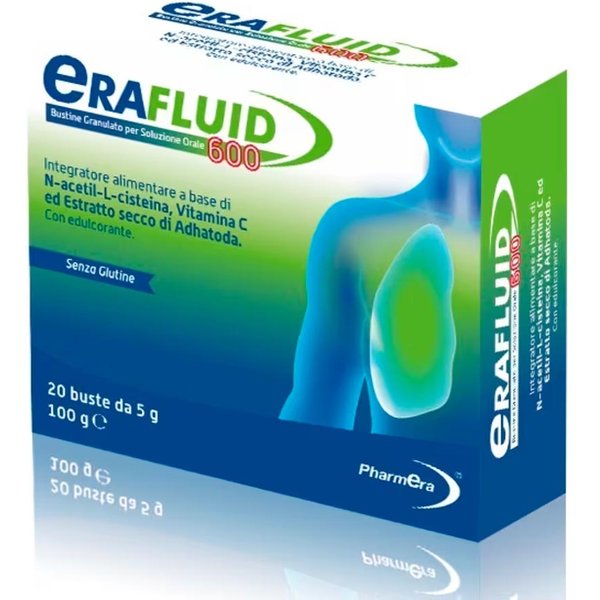 Pharmera Erafluid 600 Integratore Alimentare, 20 Bustine-image