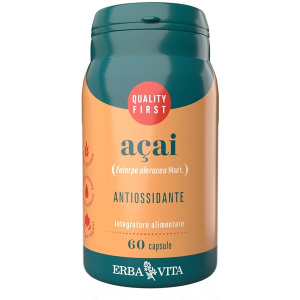 Erba Vita Monoplanta - Acai Integratore Alimentare Antiossidante, 60 Capsule-image