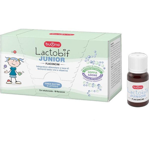 Buona Lactobif Junior Integratore Di Fermenti Lattici, 10 Flaconcini Da 10Ml-image