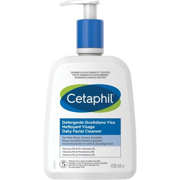 Cetaphil Detergente Quotidiano Viso Pelle Mista Grassa Sensibile, 470Ml-image