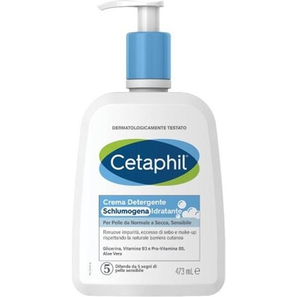 Cetaphil Crema Detergente Schiumogena Idratante Pelle Normale Secca, 473Ml-image