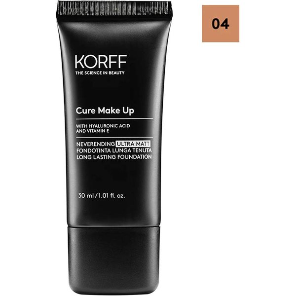 Korff Cure Make Up - Neverending Ultra Matt Fondotinta Lunga Tenuta N. 04, 30Ml-image