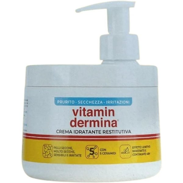 Vitamindermina Crema Idratante Restitutiva Con Pompa, 400Ml-image