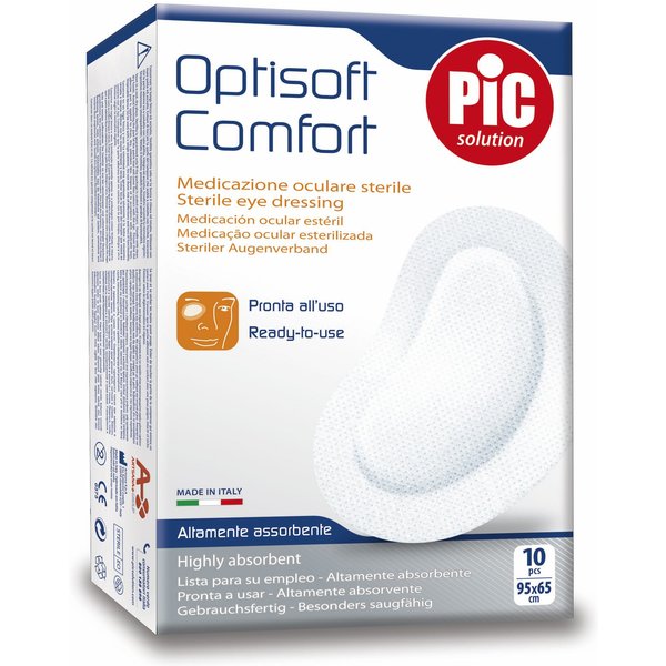 Pic Optisoft Comfort Tampone Oculare Adesivo 10 Pezzi-image