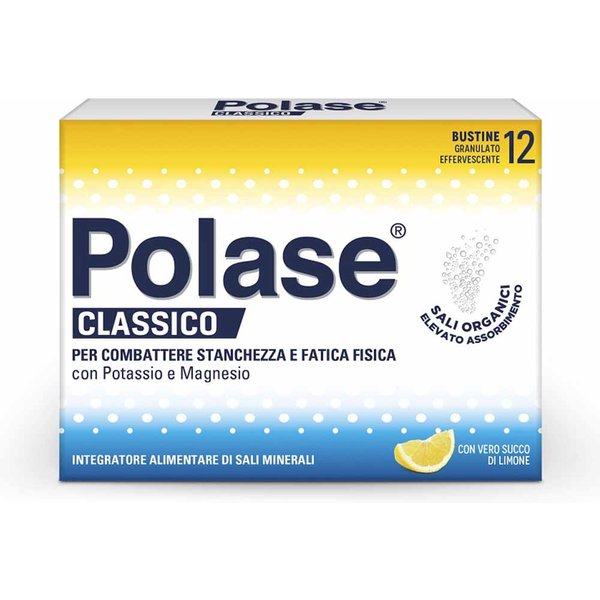 Polase Classico Integratore Sali Minerali Magnesio Potassio Gusto Limone, 12 Bst-image