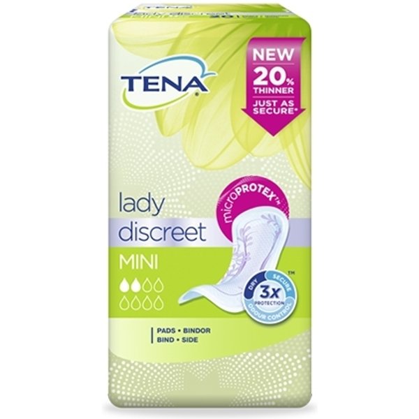 Tena Lady Discreet Mini - Assorbenti Tena Lady Discreet Mini Per Le Perdite Urinarie, 20 Pezzi-image