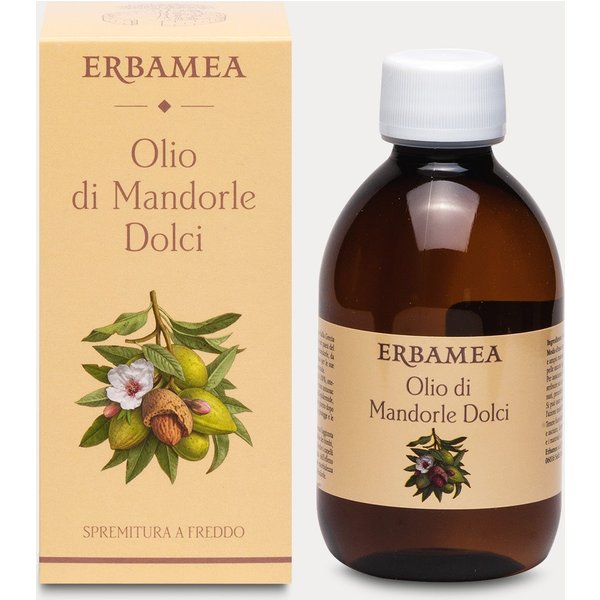 Erbamea Olio Di Mandorle Dolci - Olio Emolliente Per La Secchezza E Le Smagliature, 250 Ml-image