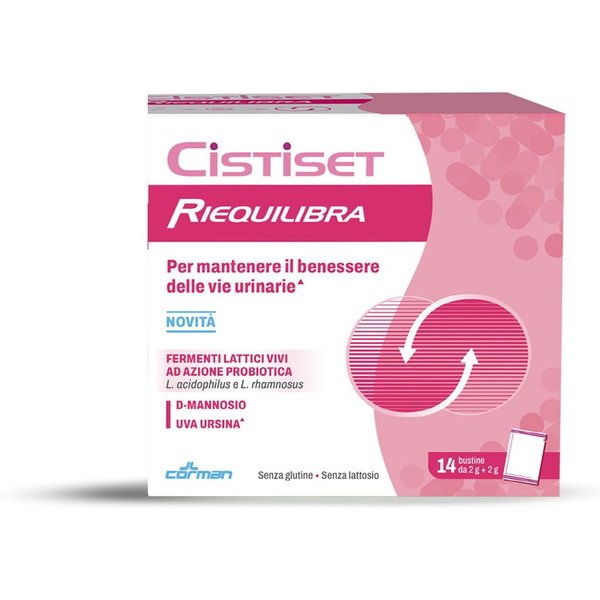Corman Cistiset - Riequilibra Integratore Per Il Benessere Delle Vie Urinarie, 14 Bustine-image