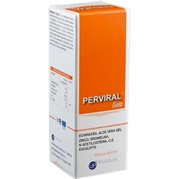 UP Pharma Perviral Gola - Spray Orale Lenitivo Per Il Benessere Della Gola, 30 Ml-image
