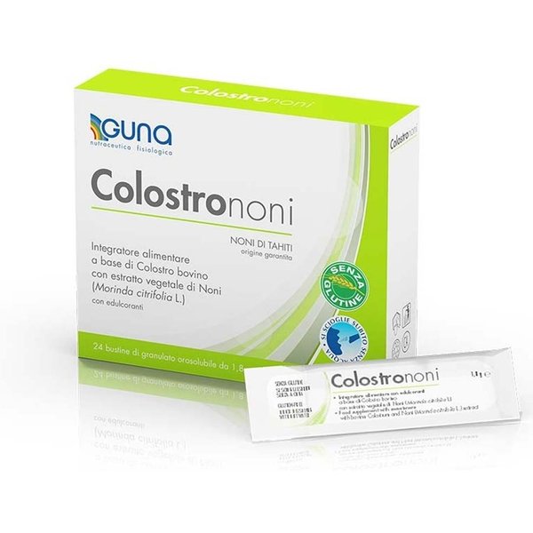 Guna Colostrononi - Integratore Alimentare Per Le Difese Immunitarie, 24 Bustine Da 1,8 G-image