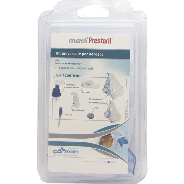 Corman Medipresteril Kit Nebulizzazione Universale - Medipresteril Kit Per Nebulizzazione, 7 Pezzi-image