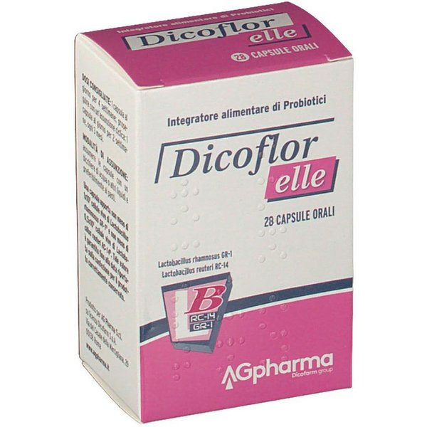 Ag Pharma Dicoflor Elle Integratore Alimentare Di Probiotici, 28 Capsule-image