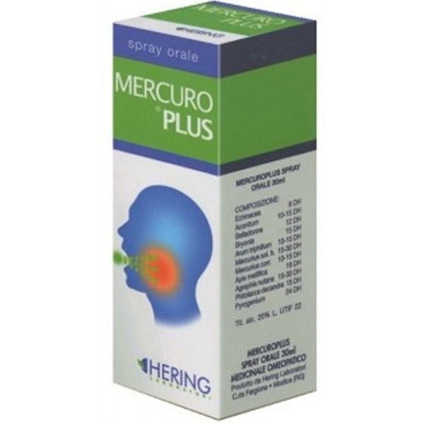 Hering Mercuroplus Spray Orale Rimedio Omeopatico Alte Vie Respiratorie, 30Ml-image