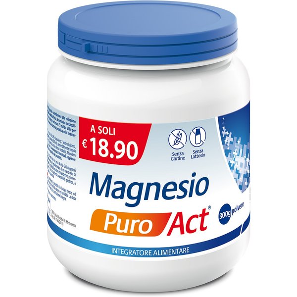 Linea Act Magnesio Puro - Integratore Per La Stanchezza E L'affaticamento Muscolare, 300 G-image