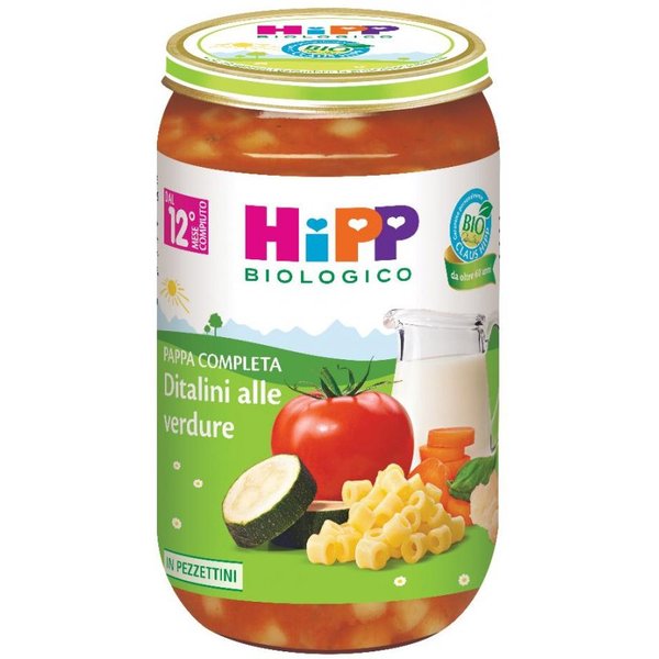 Hipp Pappa Completa Ditalini Alle Verdure - Omogeneizzato Biologico Per Lo Svezzamento, 250 G-image