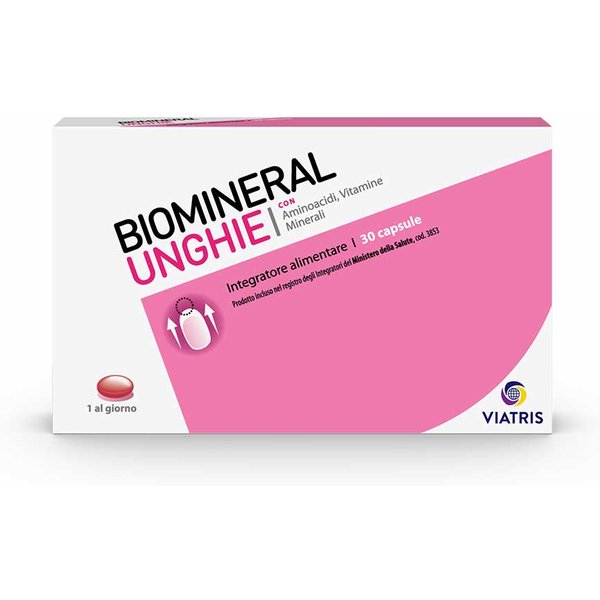 Biomineral Unghie Integratore Rinforzante Per Unghie Deboli, 30 Capsule-image