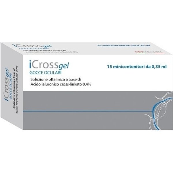 Offhealth Icross Gel - Soluzione Oftalmica Lubrificante All'acido Ialuronico, 15 Fiale Da 0,35 Ml-image