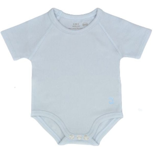 J-Bimbi 4Season - Body In Cotone Biologico Per Neonato 0-36 Mesi Azzurro Pastello-image
