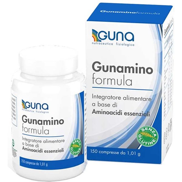 Guna Gunaminoformula - Integratore 8 Aminoacidi Essenziali Per Il Fabbisogno Proteico, 150 Compresse-image
