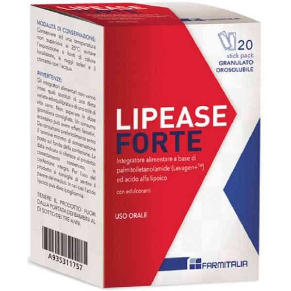 Farmitalia Lipease Forte Integratore Alimentare 20 Bustine Orosolubili-image