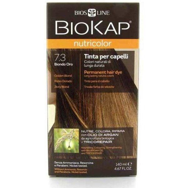 Bios Line Biokap Nutricolor - Tinta Per Capelli 7.3 New Biondo Oro, 140Ml-image