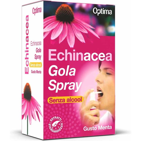 Optima Naturals Echinacea - Gola Spray Senza Alcool Gusto Menta, 20Ml-image